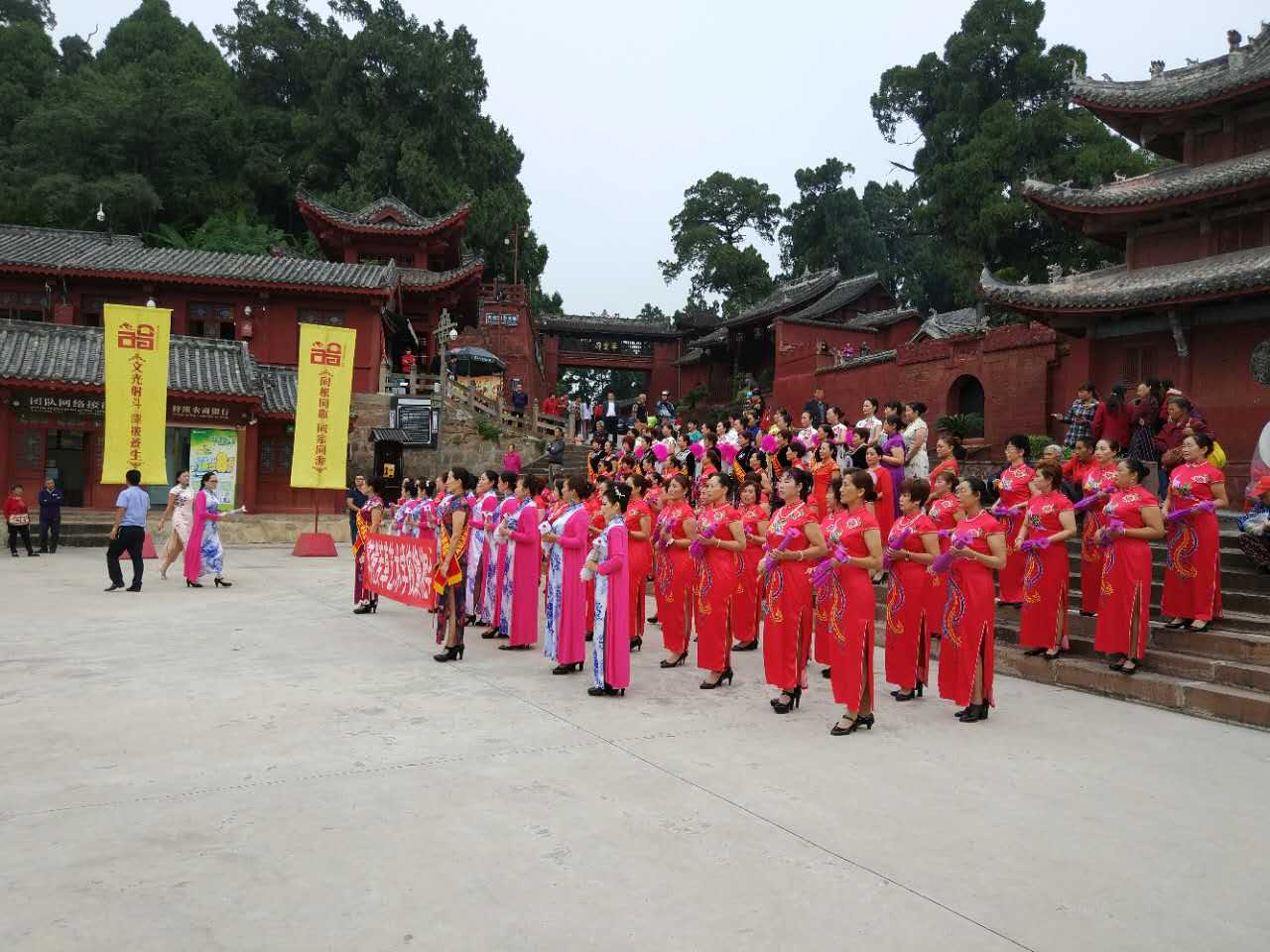 1089届文昌庙"开庙仪式"国庆假期在七曲山大庙隆重登场